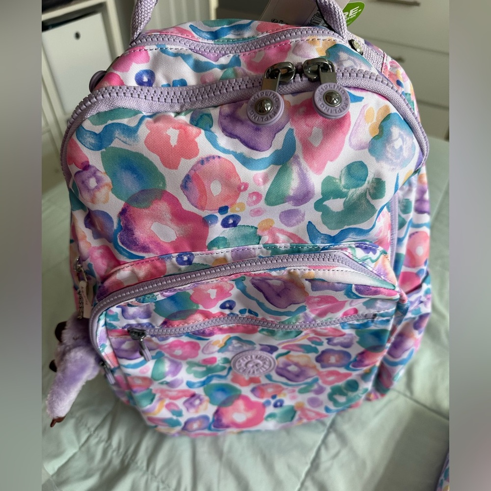 Kipling Floral Backpack and Pencil Case Set - Multicolor - Picture 4 of 9